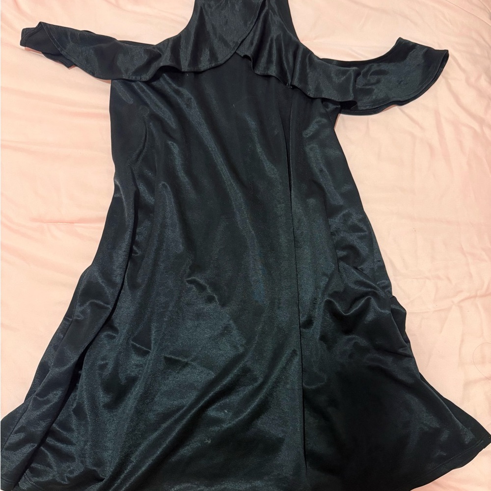 Express Black Satin Strappy Top